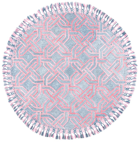 Safavieh Sahara 6'-0" x 6'-0" Rug in Pink / Grey
