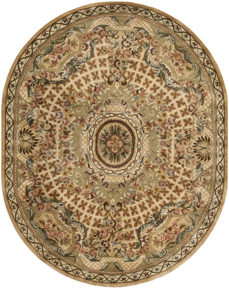 Safavieh Classic 7'-6" x 9'-6" Rug in Toupe / Light Green
