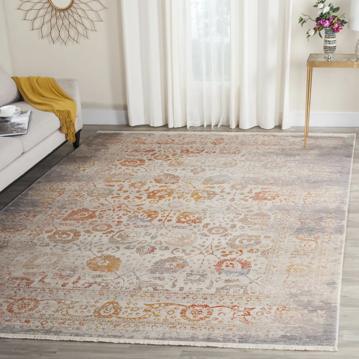Safavieh Vintage Persian 10'-0" x 13'-0" Rug in Grey / Multi