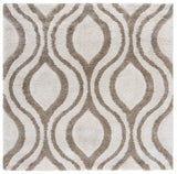 Safavieh Florida Shag 6'-7" x 6'-7" Rug in Ivory / Beige