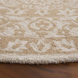 Safavieh Dip Dye 7'-0" x 7'-0" Rug in Beige / Ivory
