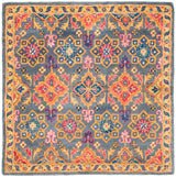 Safavieh Heritage 6'-0" x 6'-0" Rug in Charcoal / Multi