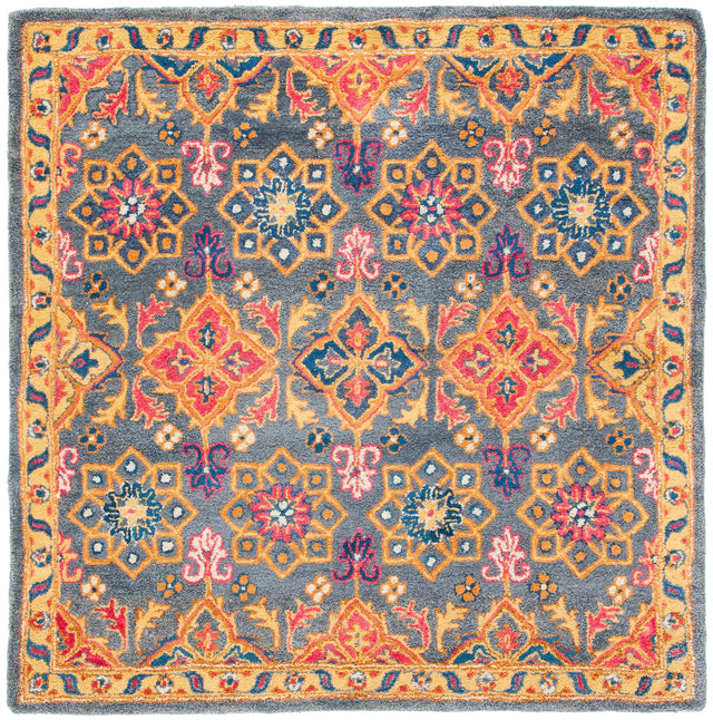 Safavieh Heritage 6'-0" x 6'-0" Rug in Charcoal / Multi