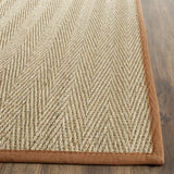 Safavieh Natural Fiber 2'-6" x 10'-0" Rug in Natural / Brown