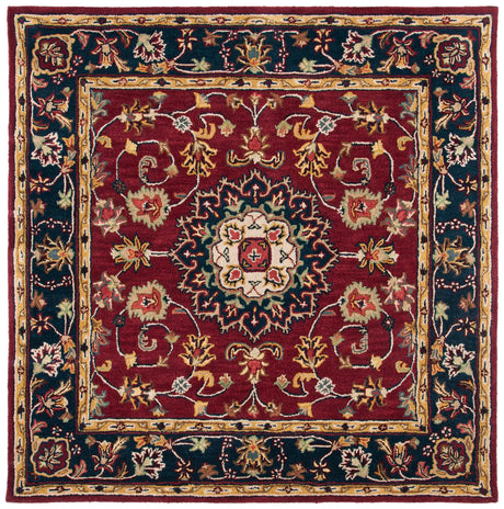 Safavieh Classic 6'-0" x 6'-0" Rug in Burgundy / Navy