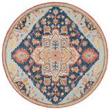 Safavieh Metro 6'-0" x 6'-0" Rug in Navy / Red