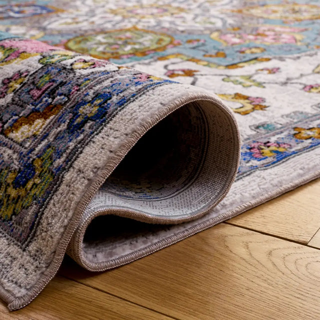 Safavieh Aria 5'-0" x 6'-7" Rug in Ivory / Turquoise