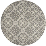 Safavieh Cambridge 6'-0" x 6'-0" Rug in Dark Grey / Ivory