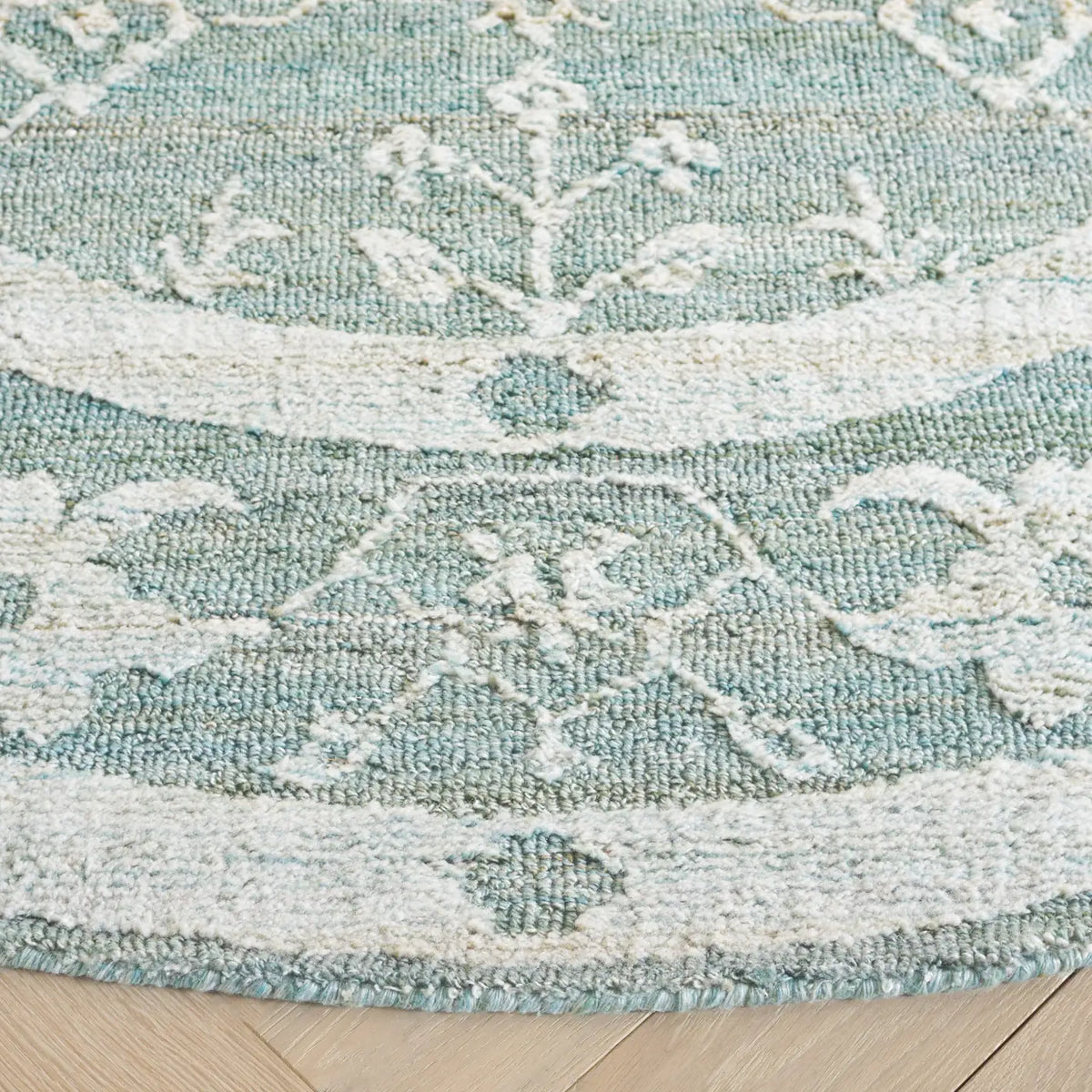 Safavieh Marquee 6'-0" x 6'-0" Rug in Turquoise / Grey
