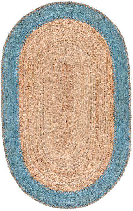 Safavieh Natural Fiber 5'-0" x 8'-0" Rug in Natural / Blue