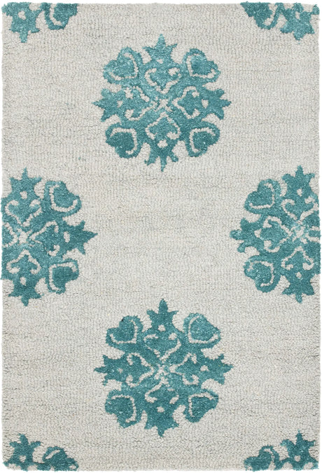 Safavieh Soho 2'-0" x 3'-0" Rug in Ivory / Light Blue