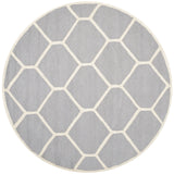 Safavieh Cambridge 6'-0" x 6'-0" Rug in Silver / Ivory