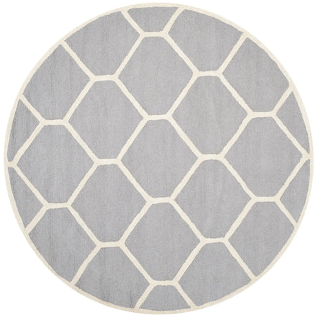 Safavieh Cambridge 6'-0" x 6'-0" Rug in Silver / Ivory