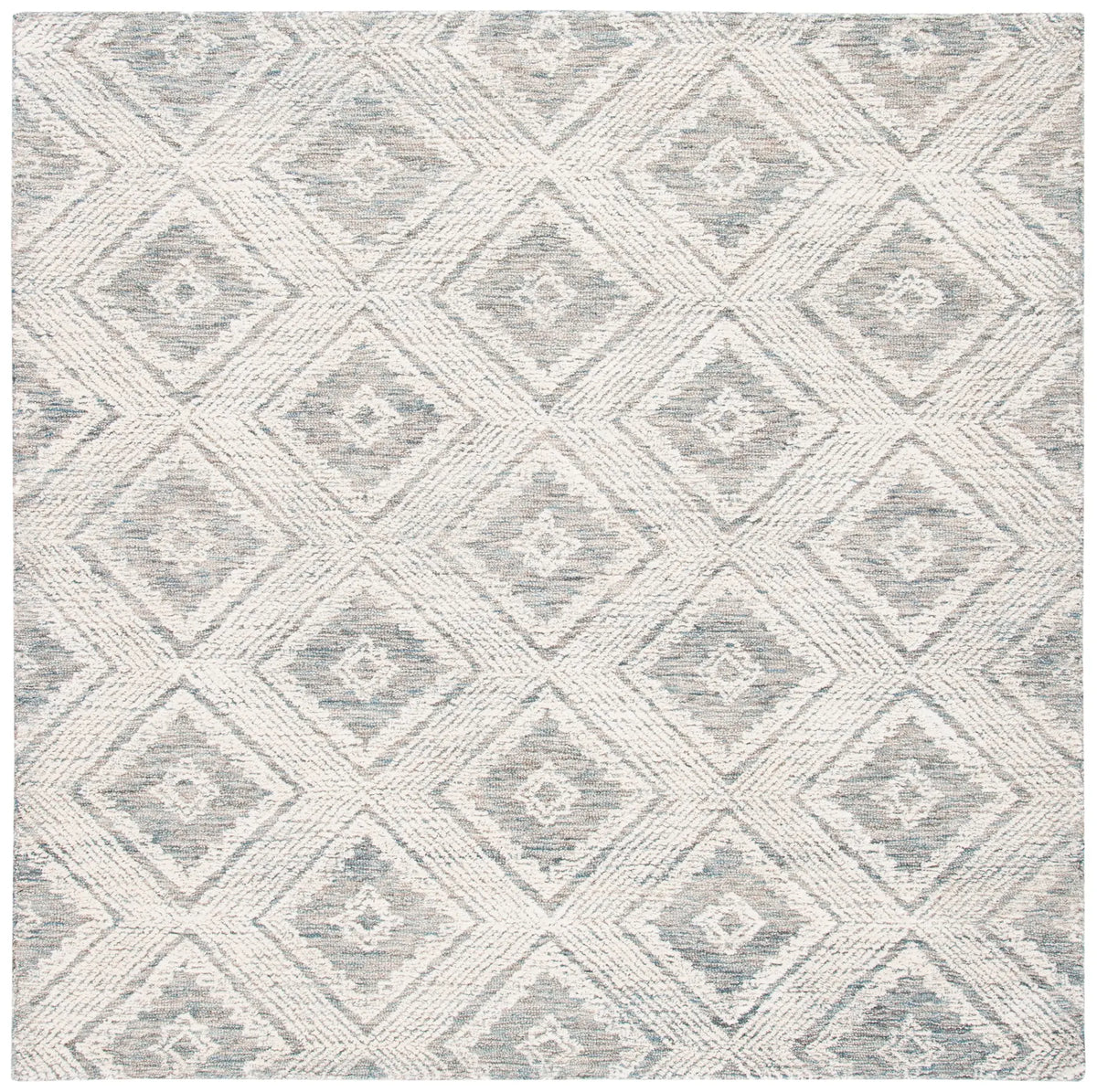 Safavieh Abstract 6'-0" x 6'-0" Rug in Ivory / Denim