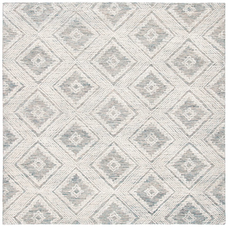 Safavieh Abstract 6'-0" x 6'-0" Rug in Ivory / Denim