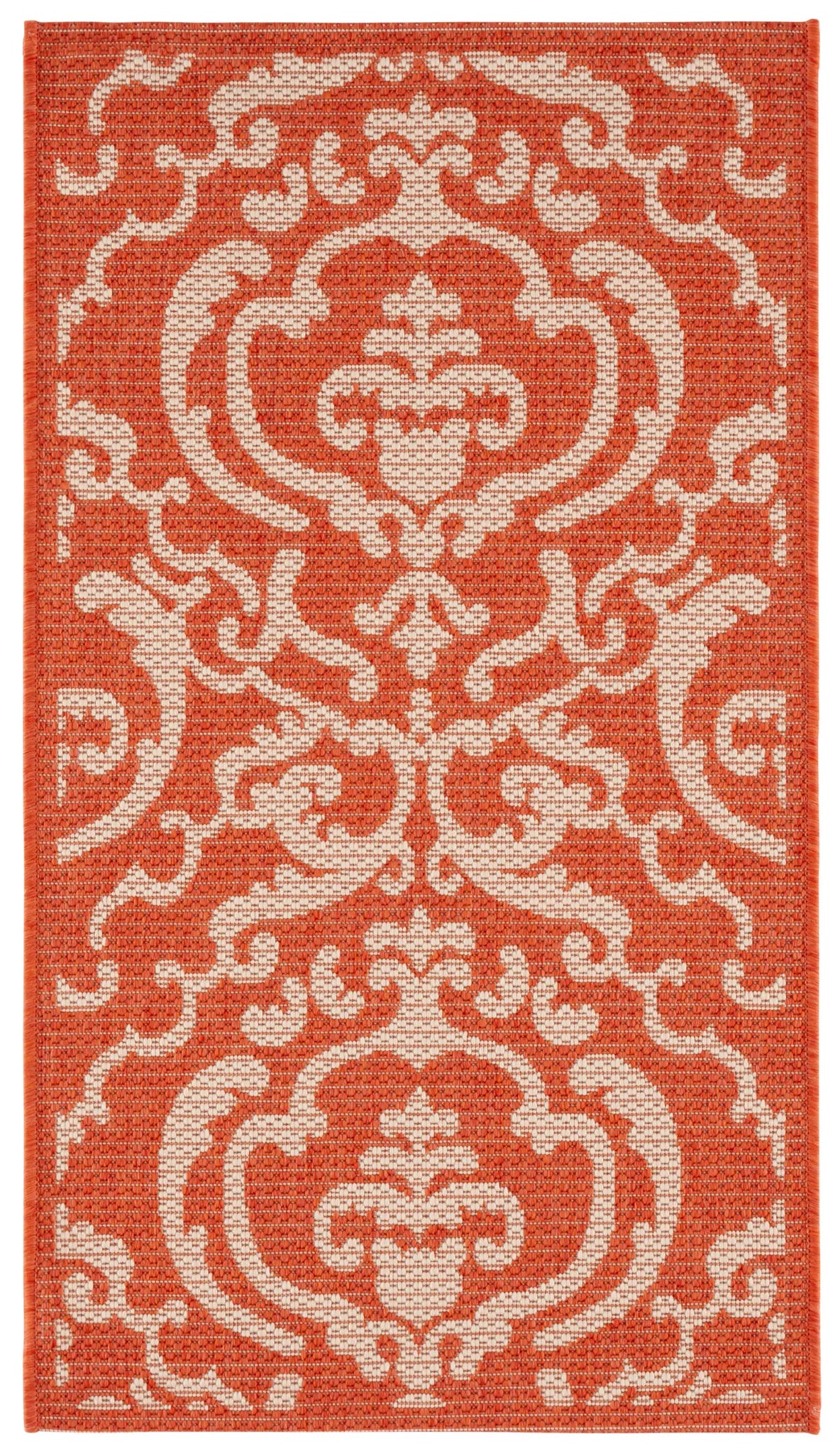 Safavieh Courtyard 2'-0" x 3'-7" Rug in Terracotta / Natural