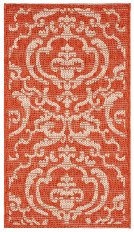 Safavieh Courtyard 2'-0" x 3'-7" Rug in Terracotta / Natural