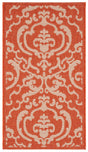Safavieh Courtyard 2'-0" x 3'-7" Rug in Terracotta / Natural