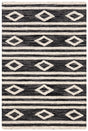 Safavieh Micro-Loop 2'-0" x 3'-0" Rug in Charcoal / Ivory