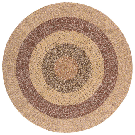 Safavieh Braided 5'-0" x 5'-0" Rug in Beige / Brown