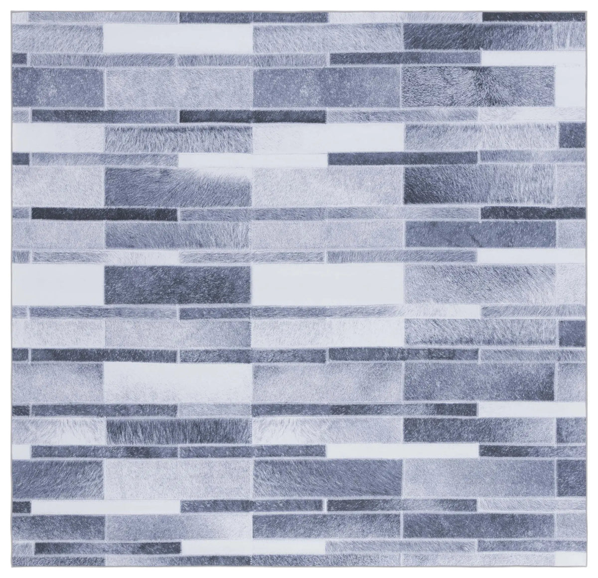 Safavieh Faux Hide 6'-0" x 6'-0" Rug in Grey / Ivory