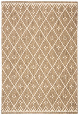 Safavieh Courtyard 4'-0" x 5'-7" Rug in Brown / Light Beige