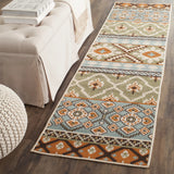 Safavieh Veranda 2'-3" x 10'-0" Rug in Green / Terracotta