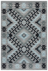 Safavieh Kilim 4'-0" x 6'-0" Rug in Grey / Black