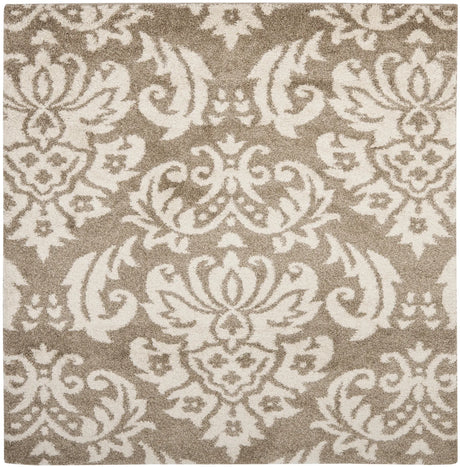 Safavieh Florida Shag 6'-7" x 6'-7" Rug in Beige / Cream