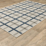 Oriental Weavers Torrey 7150H Beige/ Blue Rug - angle detail