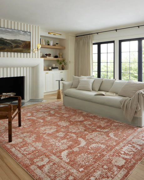 Loloi Odette Odt-03 Rust/Ivory Rug - room scene 1