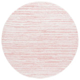Safavieh Rumi Shag 6'-7" x 6'-7" Rug in Pink / Ivory