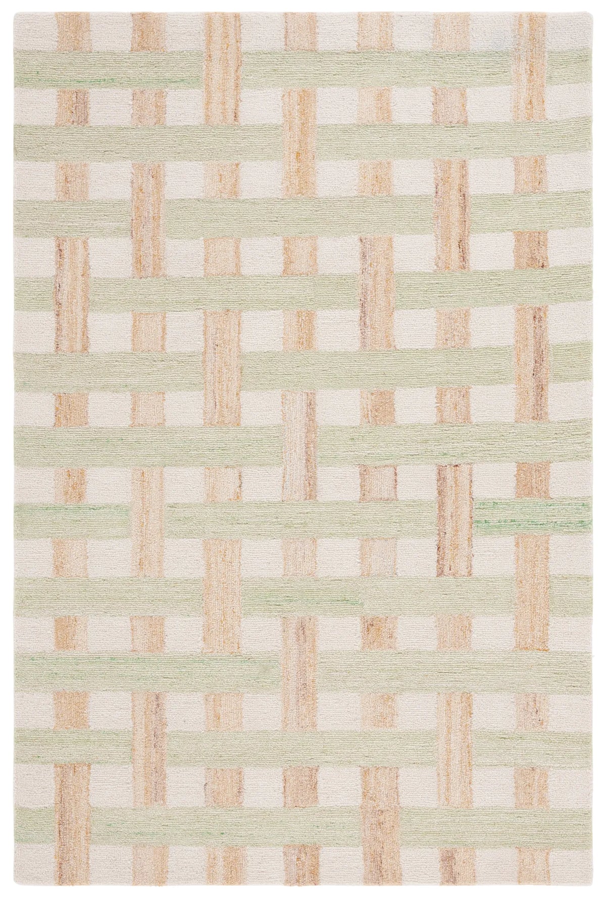 Safavieh Genre 4'-0" x 6'-0" Rug in Green / Ivory
