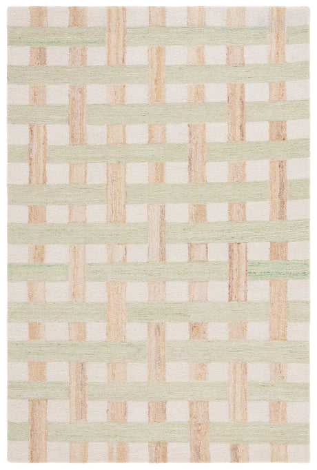 Safavieh Genre 4'-0" x 6'-0" Rug in Green / Ivory