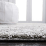 Safavieh Berber Shag 4'-0" x 6'-0" Rug in Light Grey / Cream