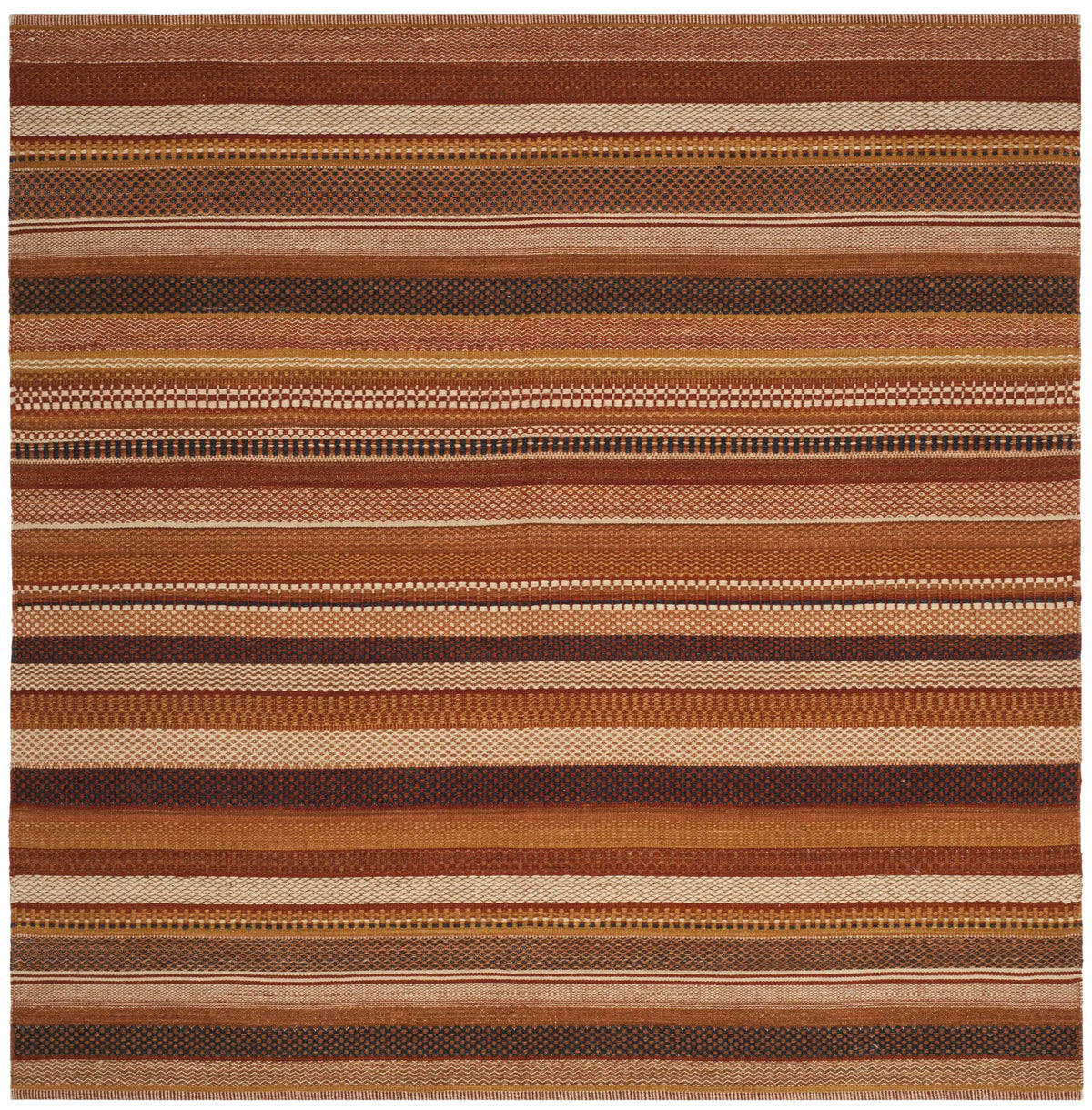 Safavieh Kilim 7'-0" x 7'-0" Rug in Rust