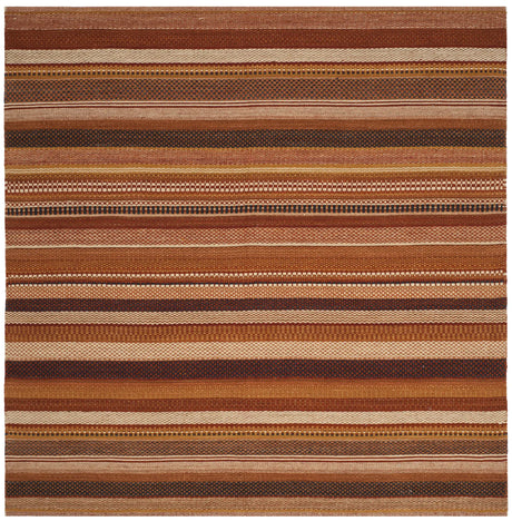 Safavieh Kilim 7'-0" x 7'-0" Rug in Rust