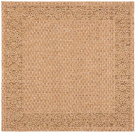 Safavieh Courtyard 6'-7" x 6'-7" Rug in Natural / Gold