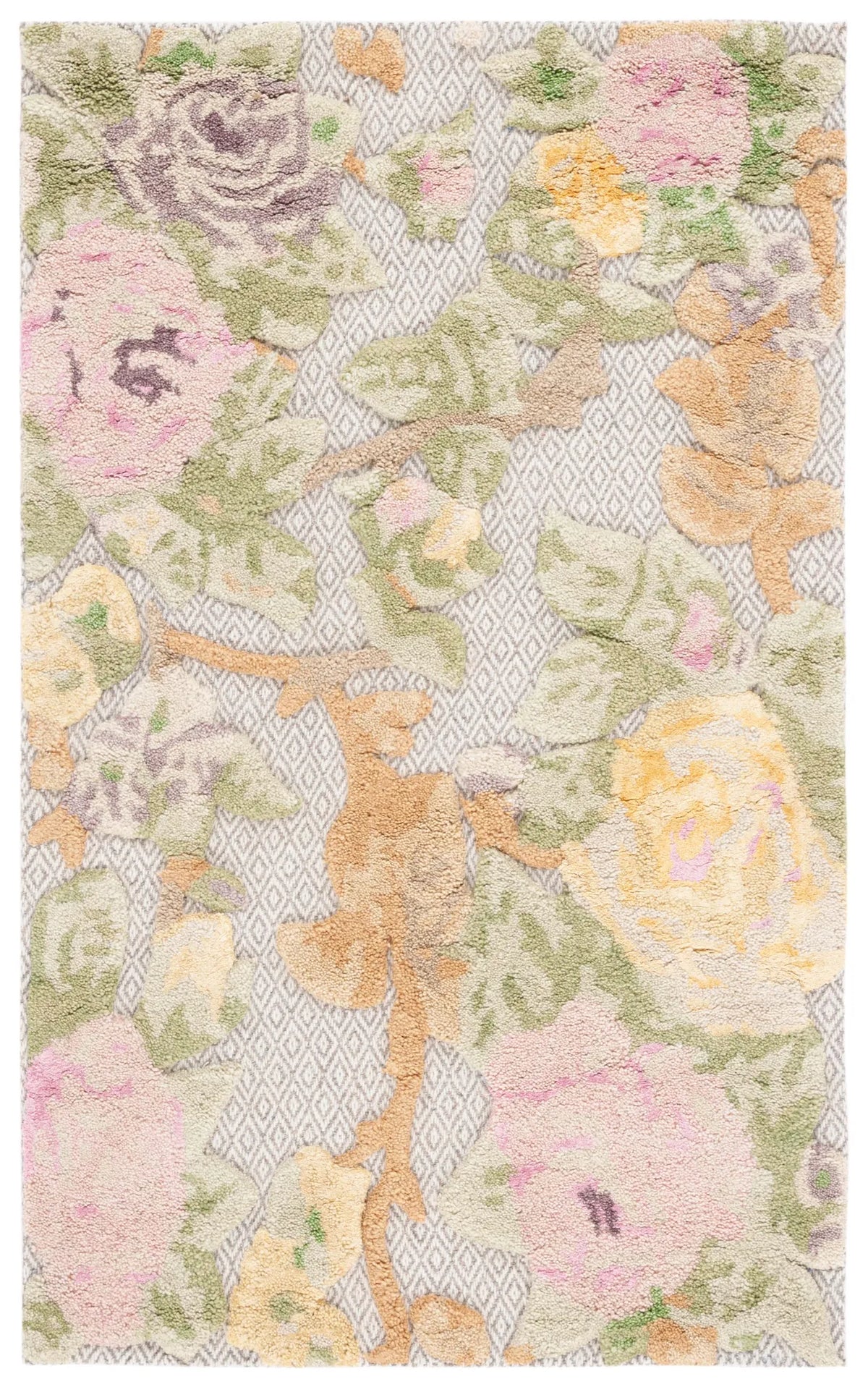 Safavieh Glamour 3'-0" x 5'-0" Rug in Pink / Grey