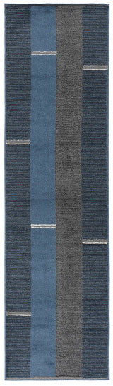 Safavieh Pyramid 2'-2" x 8'-0" Rug in Navy / Grey Black