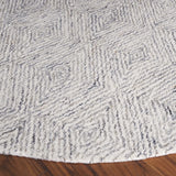 Safavieh Ebony 6'-0" x 6'-0" Rug in Navy / Ivory