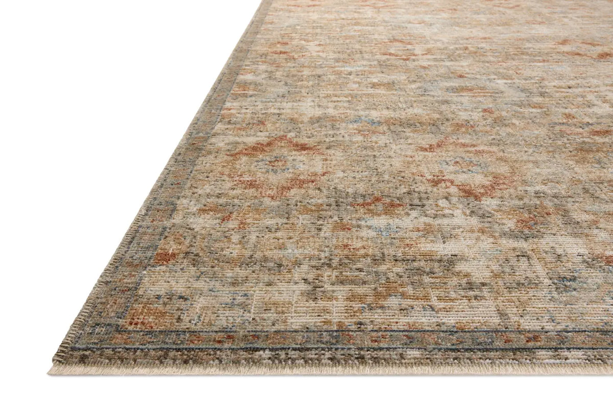 Loloi Heritage Her-10 Grey/Sunset Rug - rug corner