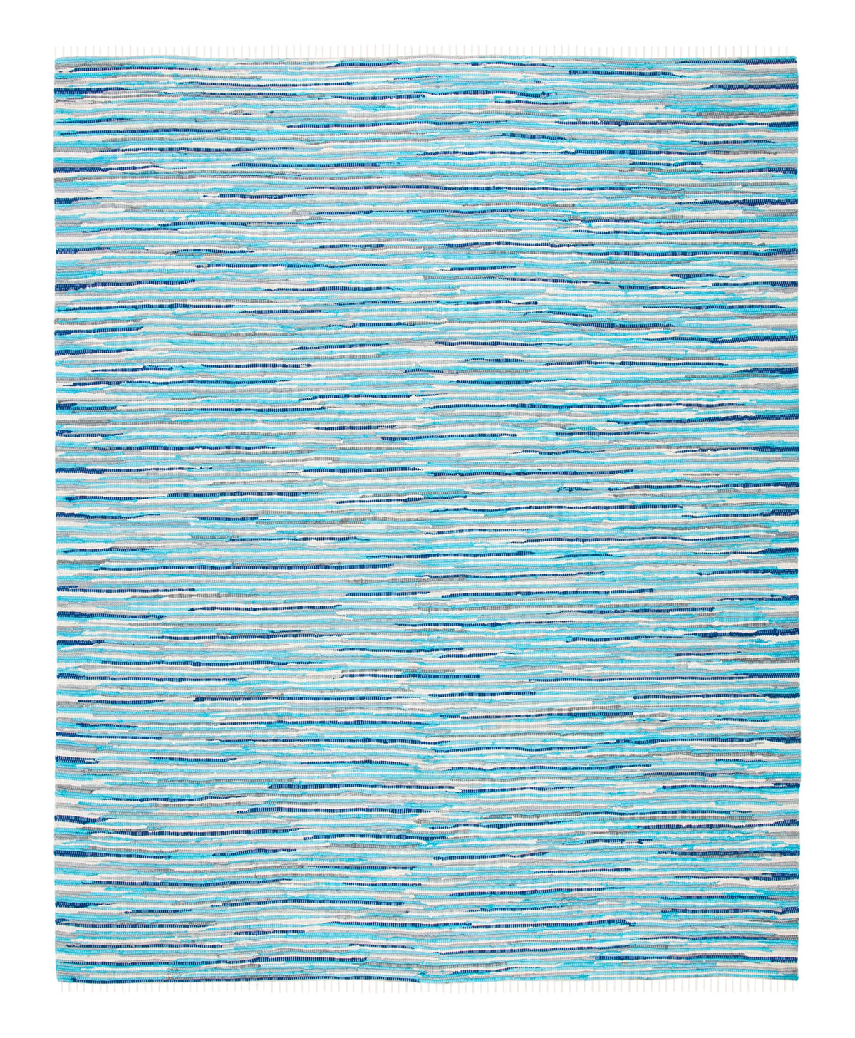 Safavieh Rag Rug 10'-0" x 14'-0" Rug in Turquoise / Multi