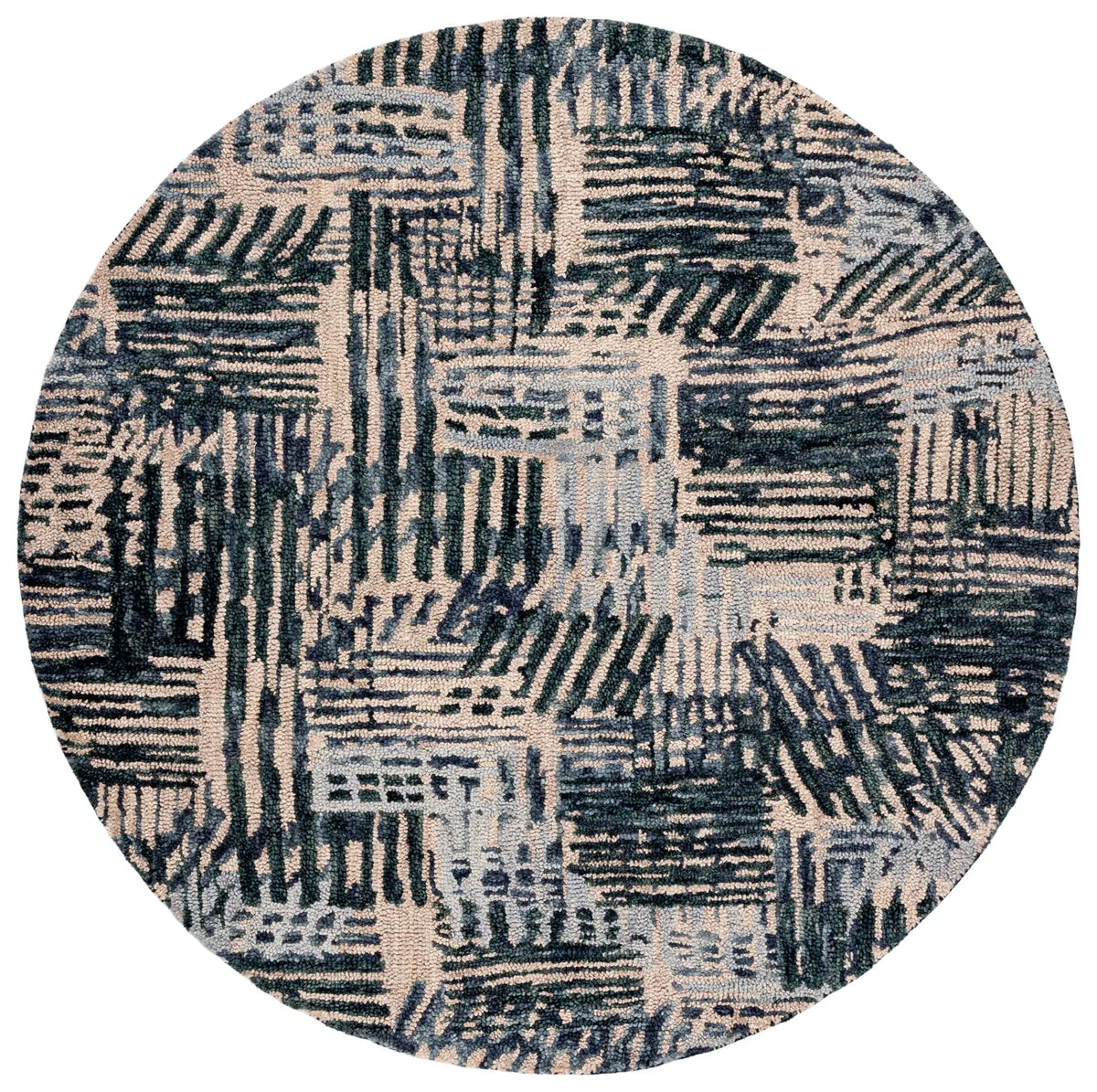 Safavieh Rodeo Drive 6'-0" x 6'-0" Rug in Black / Ivory