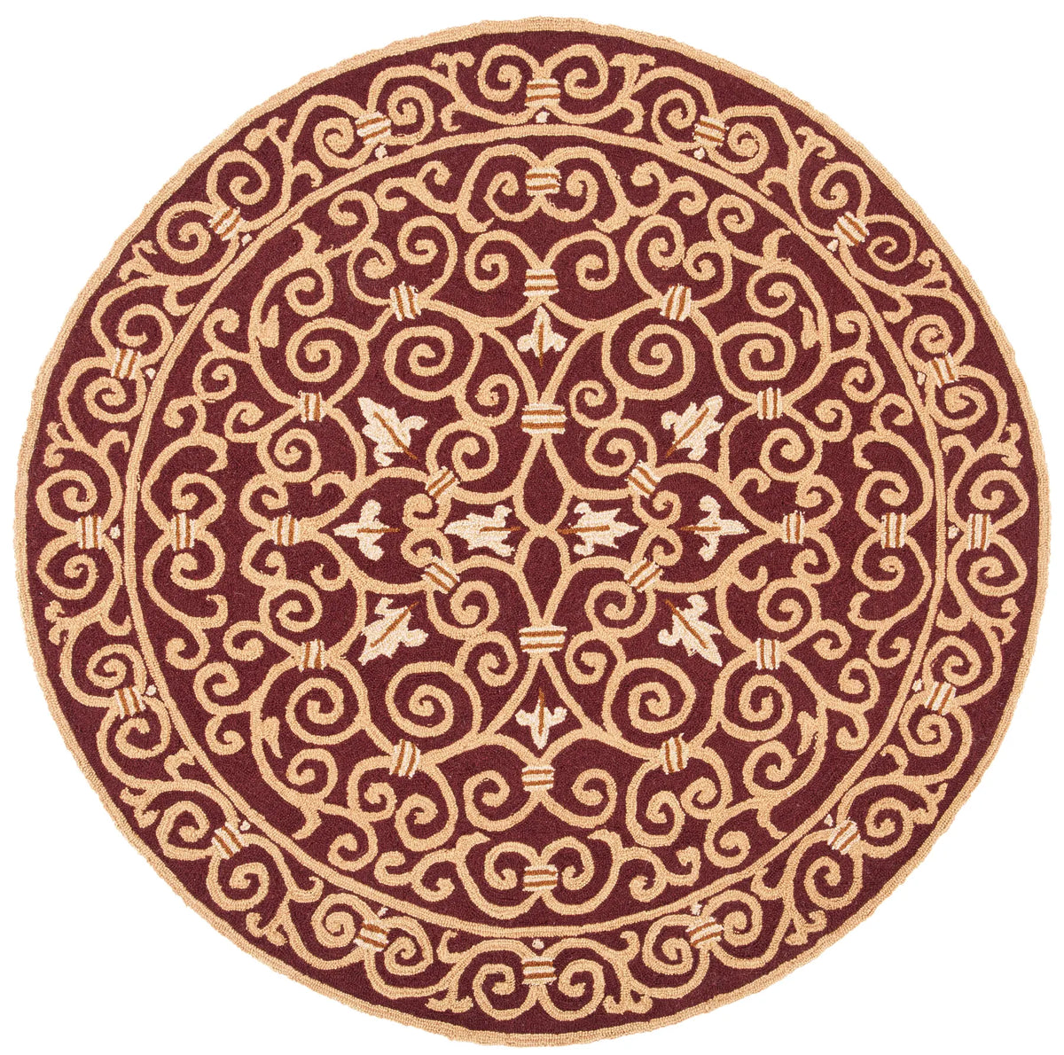 Safavieh Chelsea 5'-6" x 5'-6" Rug in Burgundy