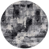 Safavieh Jasper 100 6'-7" x 6'-7" Rug in Black / Ivory
