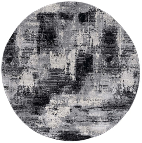 Safavieh Jasper 100 6'-7" x 6'-7" Rug in Black / Ivory