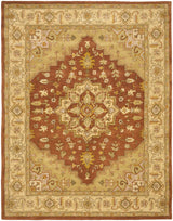 Safavieh Heritage 9'-6" x 13'-6" Rug in Rust / Gold