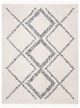 Safavieh Pro Lux Shag 400 10'-0" x 14'-0" Rug in Cream / Blue