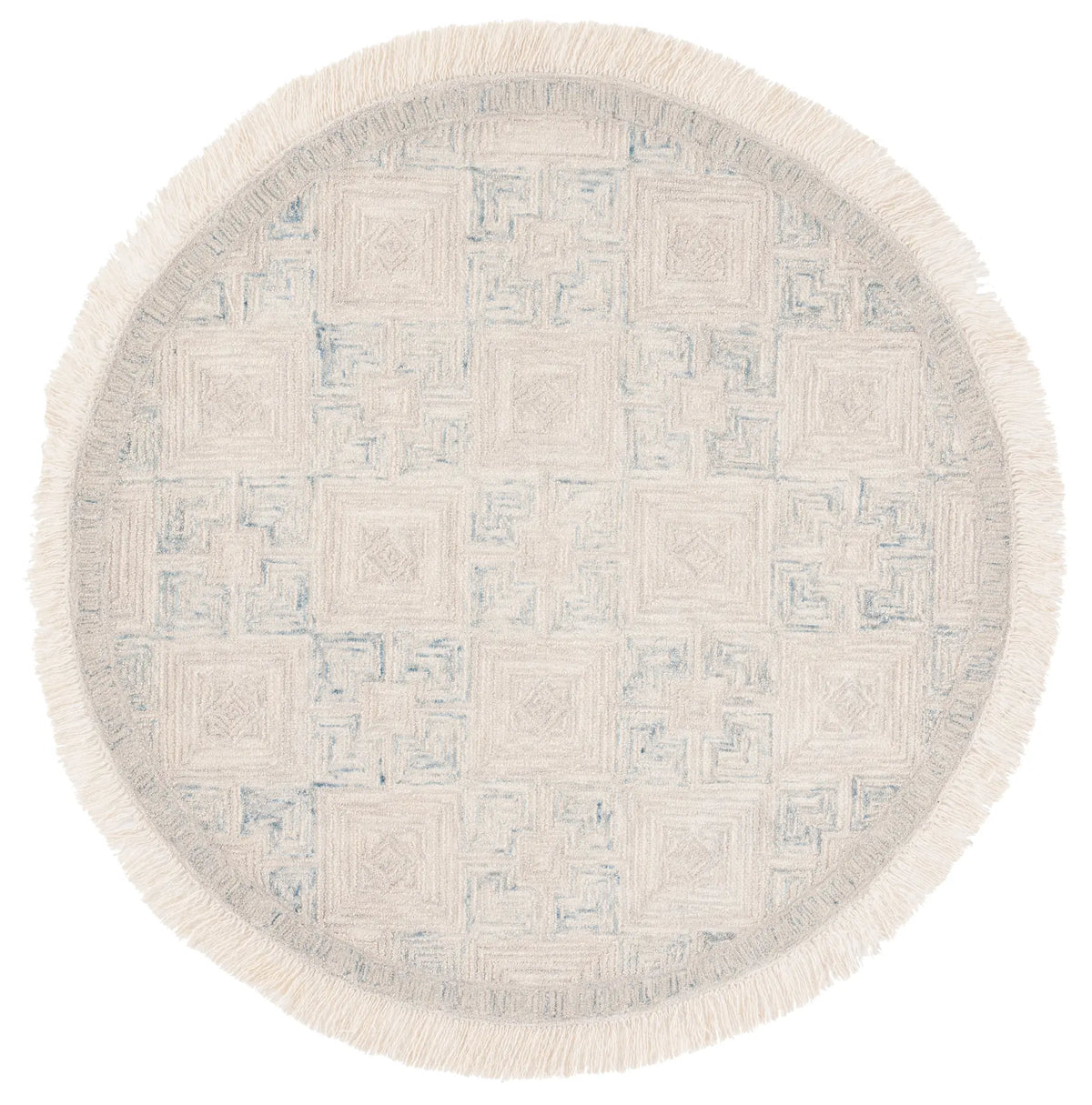 Safavieh Ikat 6'-0" x 6'-0" Rug in Ivory / Grey